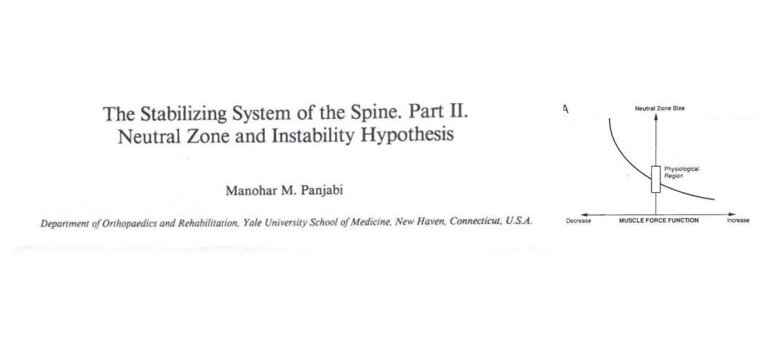The stabilizing system of the spine part 2 neutral zone and instability hypothesis Mainstay Medical Australia